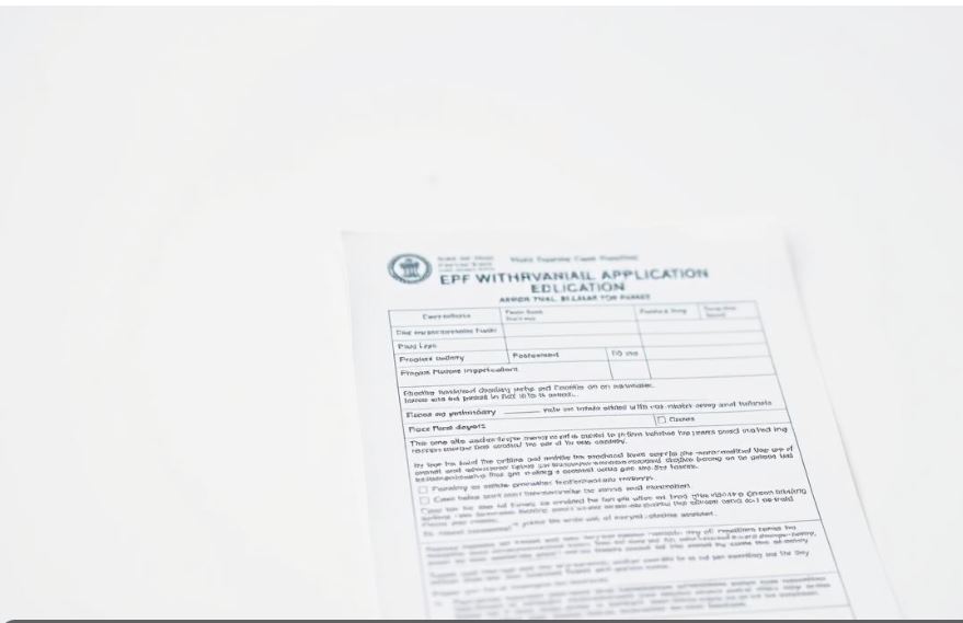 EPF withdrawal application